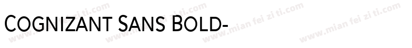 Cognizant Sans Bold字体转换